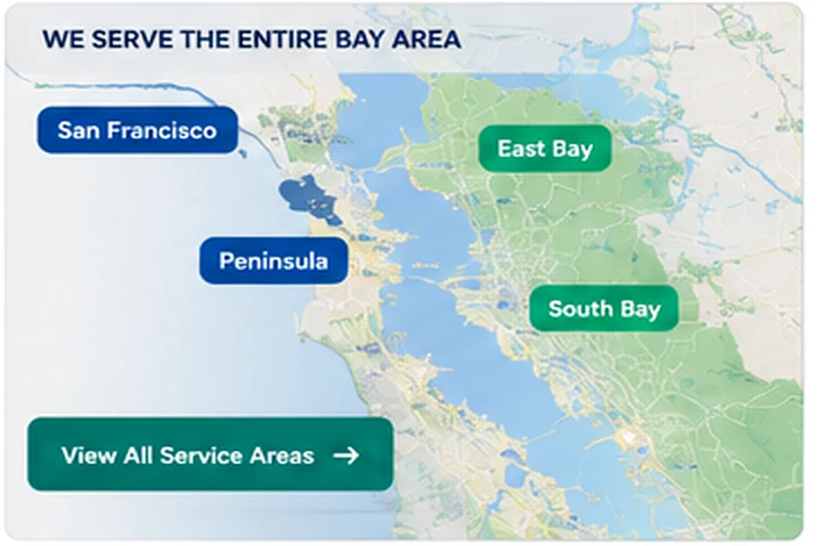 Bay Area service coverage map